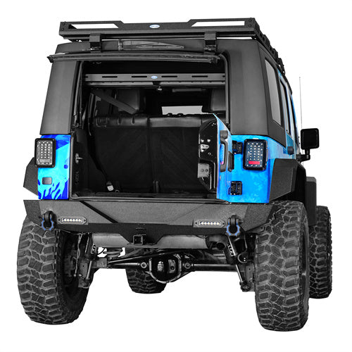 Hooke Road Trunk Upper Basket Cargo Rack for 2007-2018 Jeep Wrangler JK 4-Door Hardtop b2120s 2