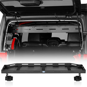 Hooke Road Trunk Upper Basket Cargo Rack for 2018-2024 Jeep Wrangler JL 4-Door Hardtop b3083s 1