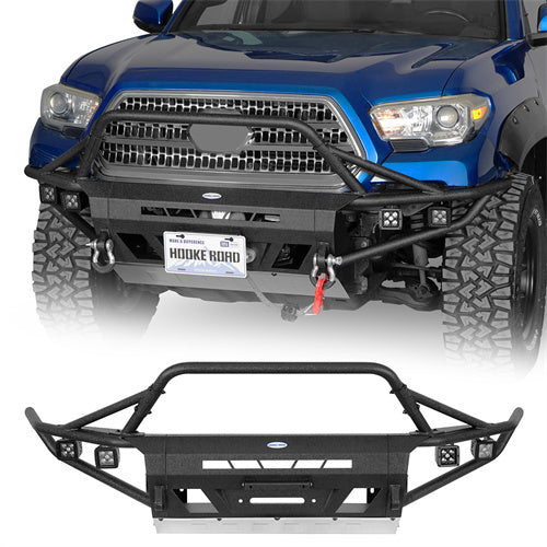 Load image into Gallery viewer, Hooke Road Tube Front Bumper for 2016-2023 Toyota Tacoma 3rd Gen b4226ab 1
