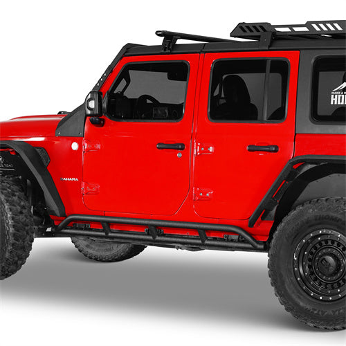 Load image into Gallery viewer, Hooke Road  Jeep JL Tube Slider Rocker Guards for 2018-2024 Jeep Wrangler JL 4-Door b3079s 2
