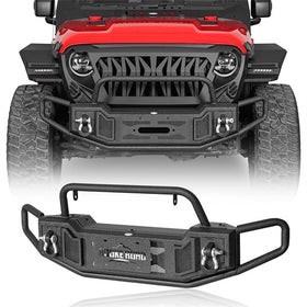 Jeep Wrangler JL Front Bumper Gladiator JT Front Bumper Aftermarket Bumper 4x4 Jeep Parts - Hooke Road b3062s 2