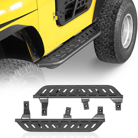 Hooke Road Tubular Side Steps for 1997-2006 Jeep Wrangler TJ, Excluding Unlimited b1037 2