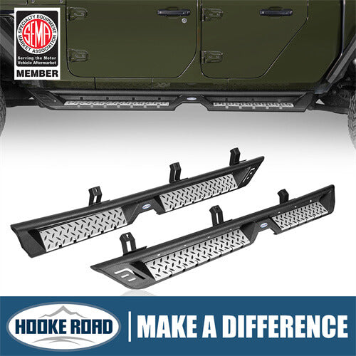 Load image into Gallery viewer, Jeep Gladiator Side Steps Wheel To Wheel Running Boards Pickup Truck Parts - Hooke Road b7017 1
