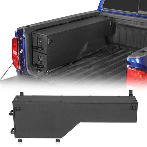 Load image into Gallery viewer, Hooke Road Wheel Well Storage Drawer System Truck Side Box for 2015-2022 Chevy Colorado GMC Canyon  5&#39;2&quot; Bed b9105s 1
