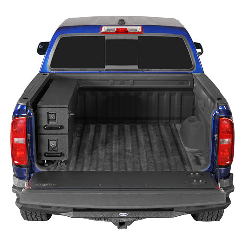 Load image into Gallery viewer, Hooke Road Wheel Well Storage Drawer System Truck Side Box for 2015-2022 Chevy Colorado GMC Canyon  5&#39;2&quot; Bed b9105s 2
