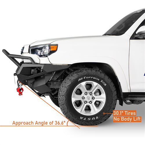 Load image into Gallery viewer, Hooke Road 2014-2024 Toyota 4Runner Width Front Bumper with Winch Plate b9815s 10
