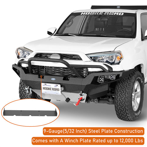 Load image into Gallery viewer, Hooke Road 2014-2024 Toyota 4Runner Width Front Bumper with Winch Plate b9815s 11
