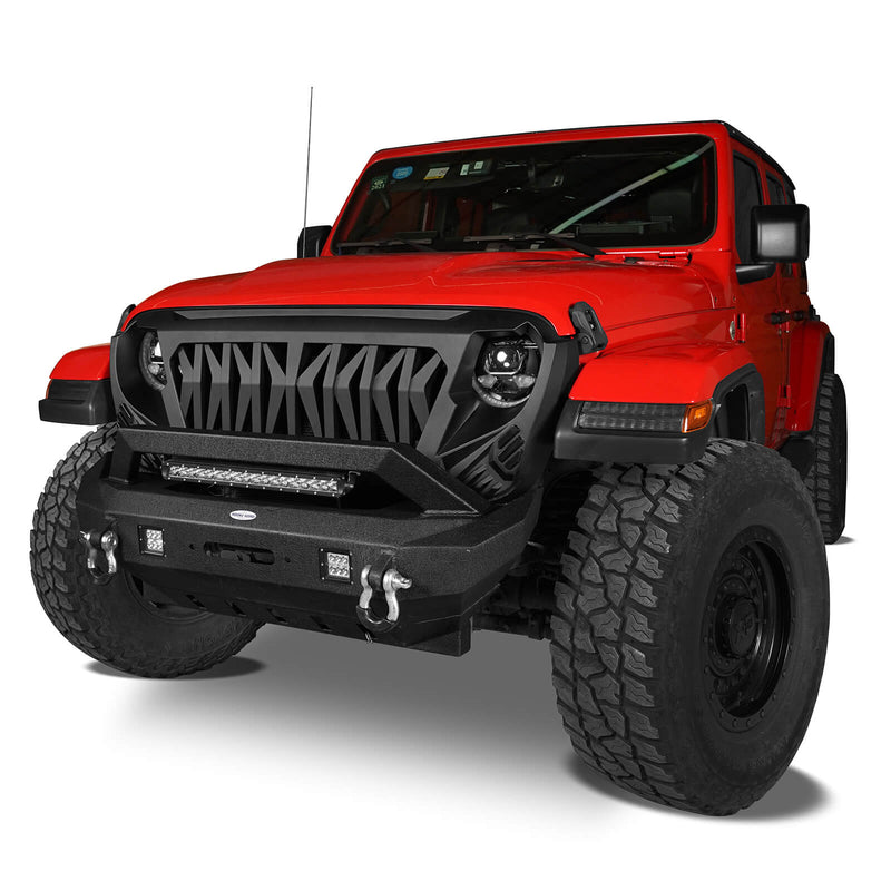 Load image into Gallery viewer, Hooke Road Jeep Wrangler Grille Replacement for Wrangler 2018-2021 JL and 2020-2021 Gladiator JT  Jeep Wrangler Grill 2021 - Hooke Road-5
