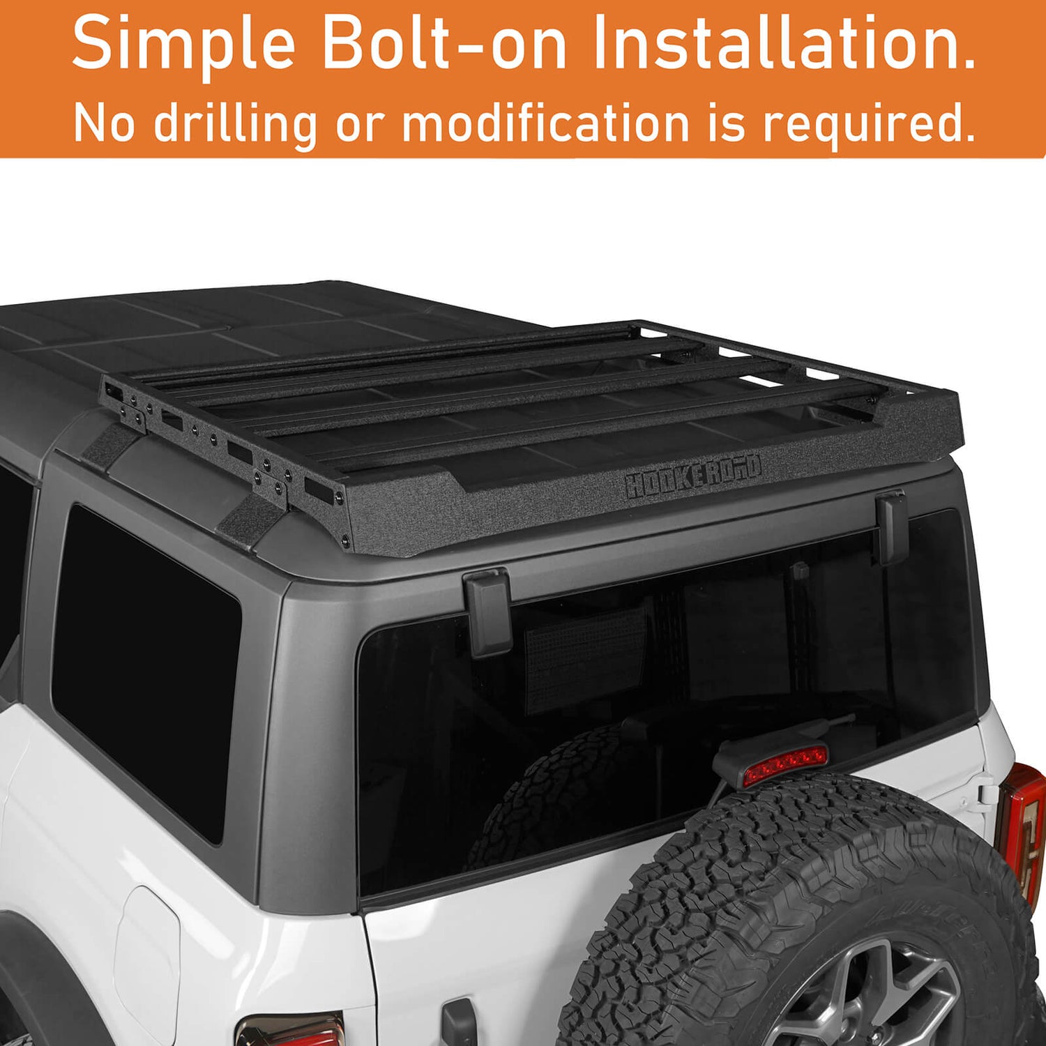 Bronco Discovery Rear Half Roof Rack ( 21-24 Ford 4-Door Hardtop ) - H ...