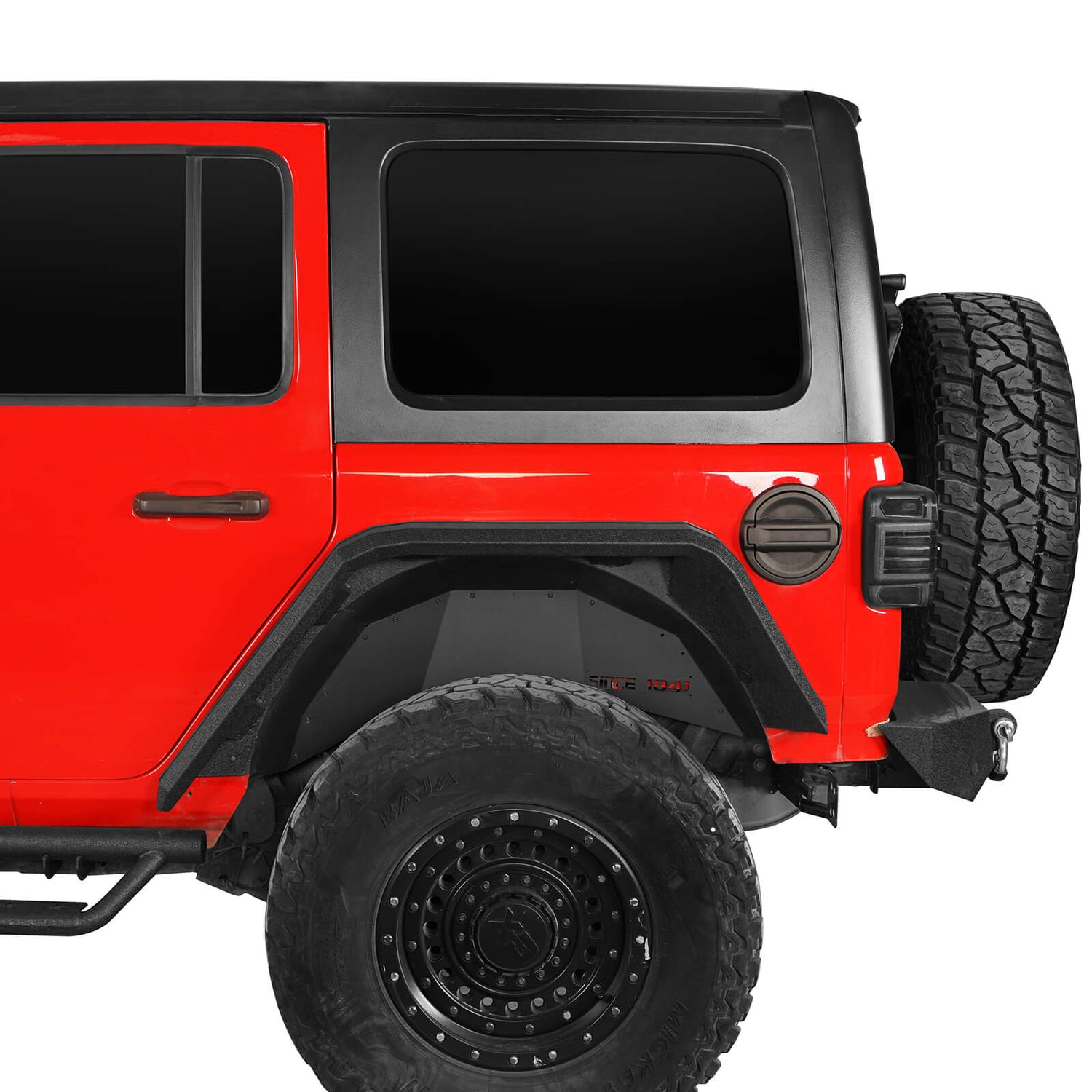 Jeep Flat Rear Fender Flares (18-24 Jeep Wrangler JL) - Hooke Road ...