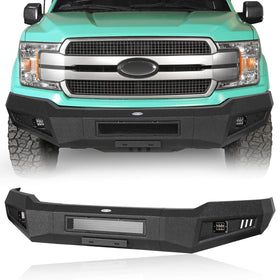 Ford HR Ⅱ Front Bumper w/ LED Spotlights (18-20 Ford F-150 (Excluding Raptor)) b8250s 2