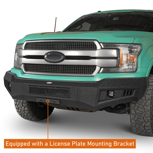 Ford HR Ⅱ Front Bumper w/ LED Spotlights (18-20 Ford F-150 (Excluding Raptor)) b8250s 5