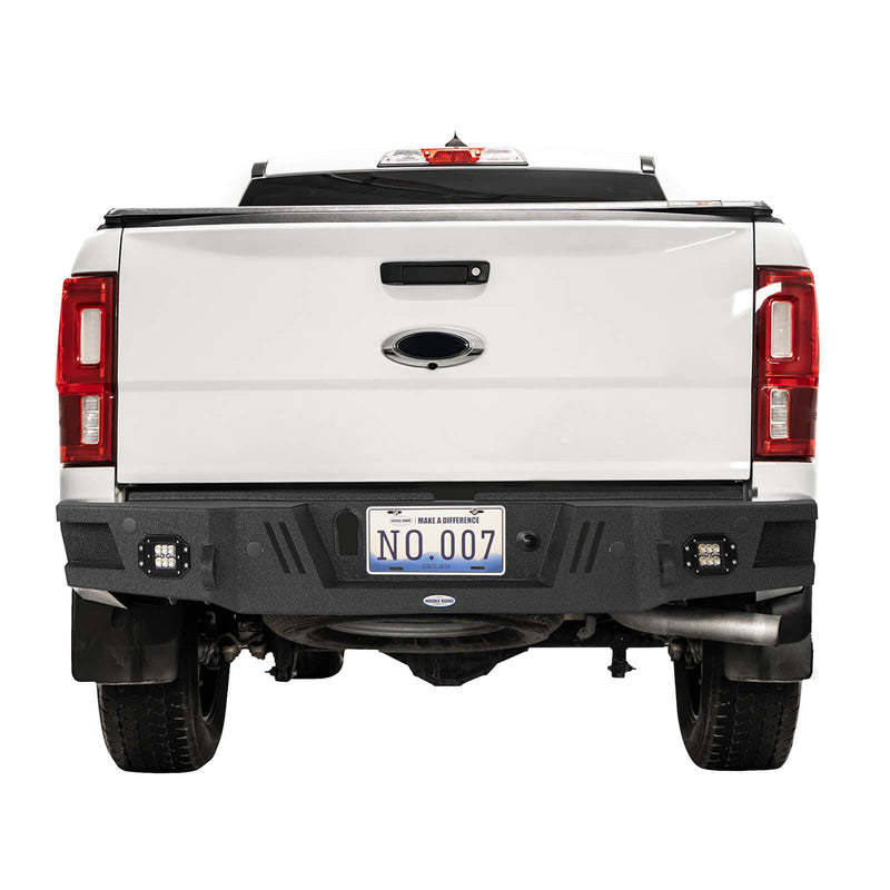 Load image into Gallery viewer, Ford 19-23 Ranger HR Rear Aftermarket Bumper Textured Black - Hooke Road b8802 3
