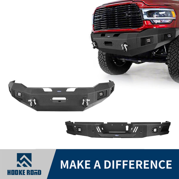 HookeRoad Dodge Ram 2500 Front Bumper & Rear Bumper for