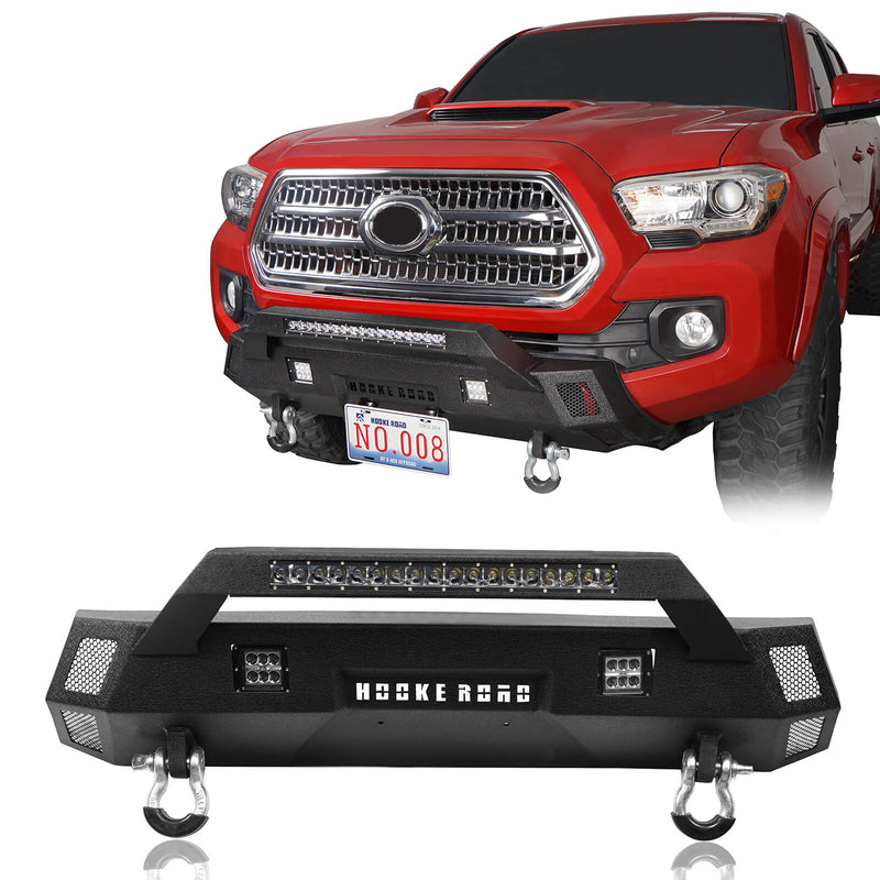 Load image into Gallery viewer, HookeRoad Tacoma Front &amp; Rear Bumpers Combo for 2016-2023 Toyota Tacoma 3rd Gen b42024200-1-3
