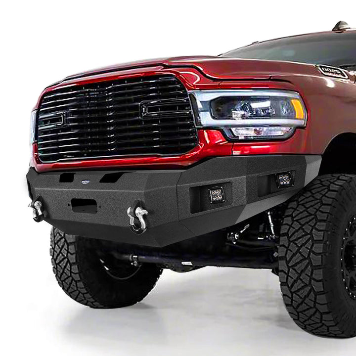 HookeRoad Dodge Ram 2500 Front Bumper w/Winch Plate for 2019-2024 Ram ...