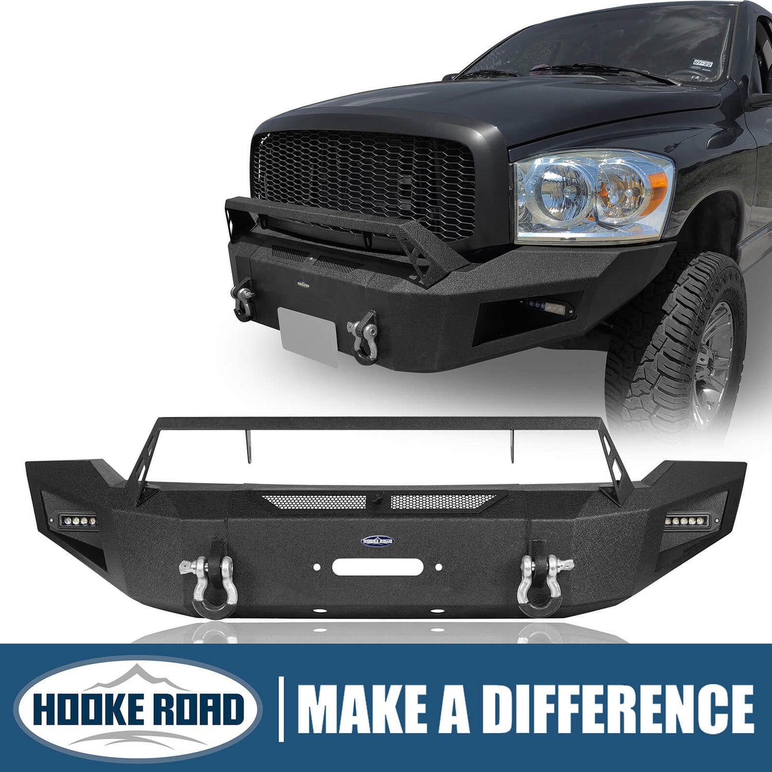 Ram 1500 Offroad Steel Front Bumper for 2006-2008 Ram 1500 - HookeRoad ...