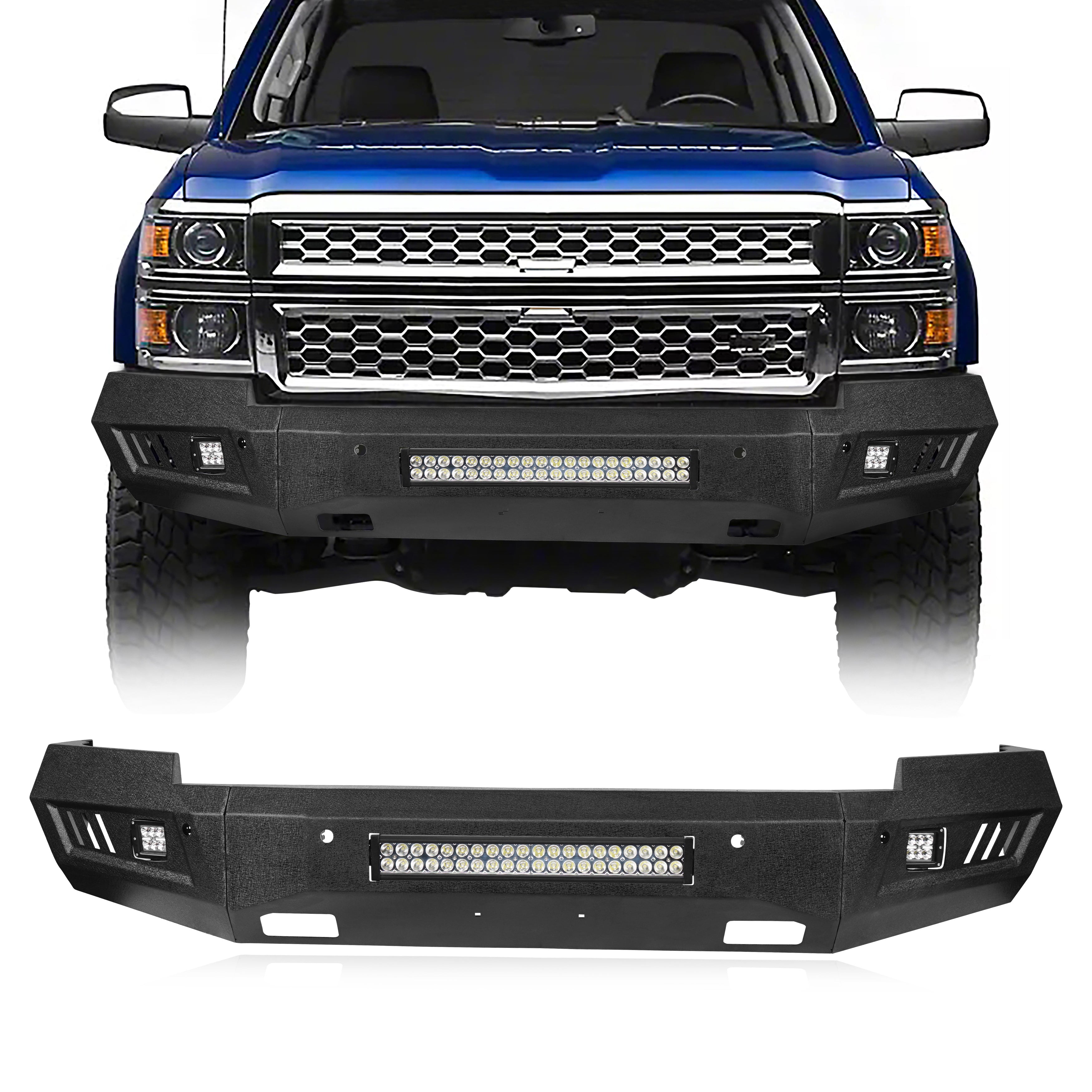 HookeRoad Chevrolet Front Bumper for 2014-2015 Chevy Silverado 1500 ...