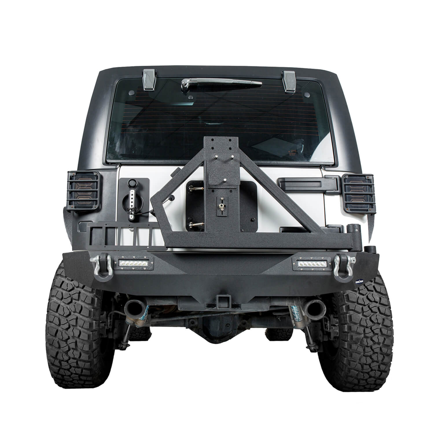 HookeRoad Jeep JK Rear Bumper w/Tire Carrier for 2007-2018 Jeep ...