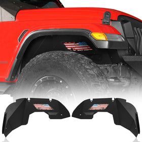 Jeep JL & JT Distressed National Flag Front Inner Fender Liners(18-22 Wrangler & 20-22 Gladiator ) - Hooke Road BXG.3037S 2