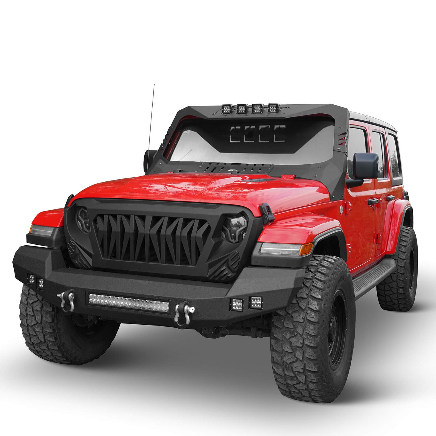 Jeep Wrangler & Gladiator Climber Full Width Front Bumper(18-24 JL & 2 ...