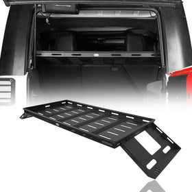 Hooke Road Jeep JK Steel Bed Rack Cargo Carrier for Jeep Wrangler JK 4 Doors Hardtops 2007-2018 m20143 2