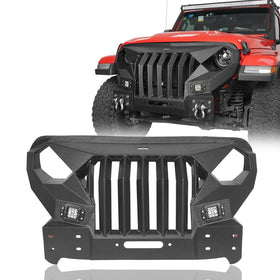 Hooke Road Front Bumper w/Mad Max Grill(18-25 Jeep Wrangler JL)