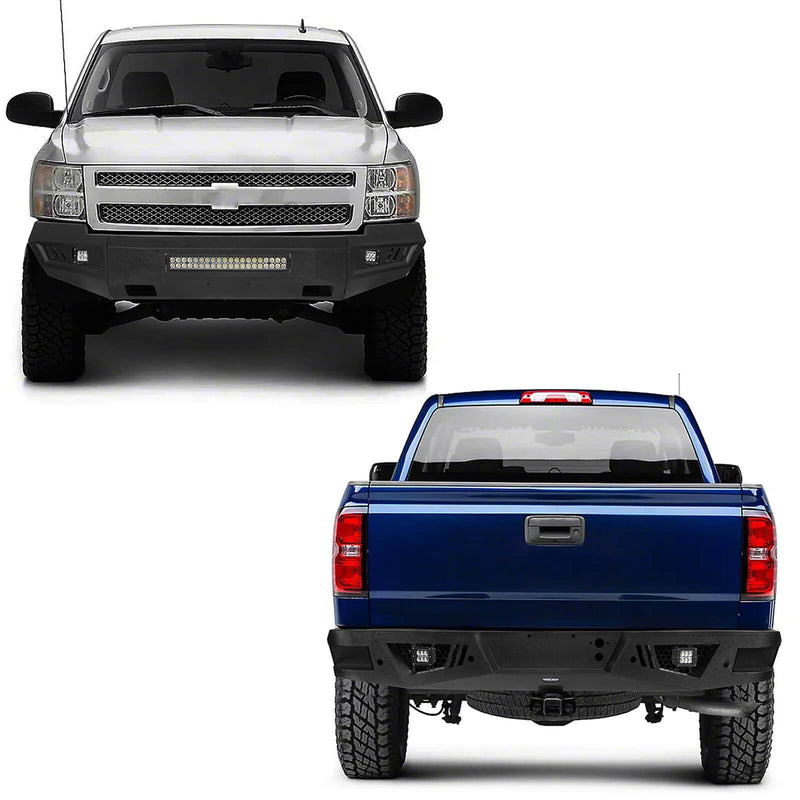 Load image into Gallery viewer, Hooke Road HR Front Bumper &amp; Rear Bumper(07-13 Chevy Silverado 1500)
