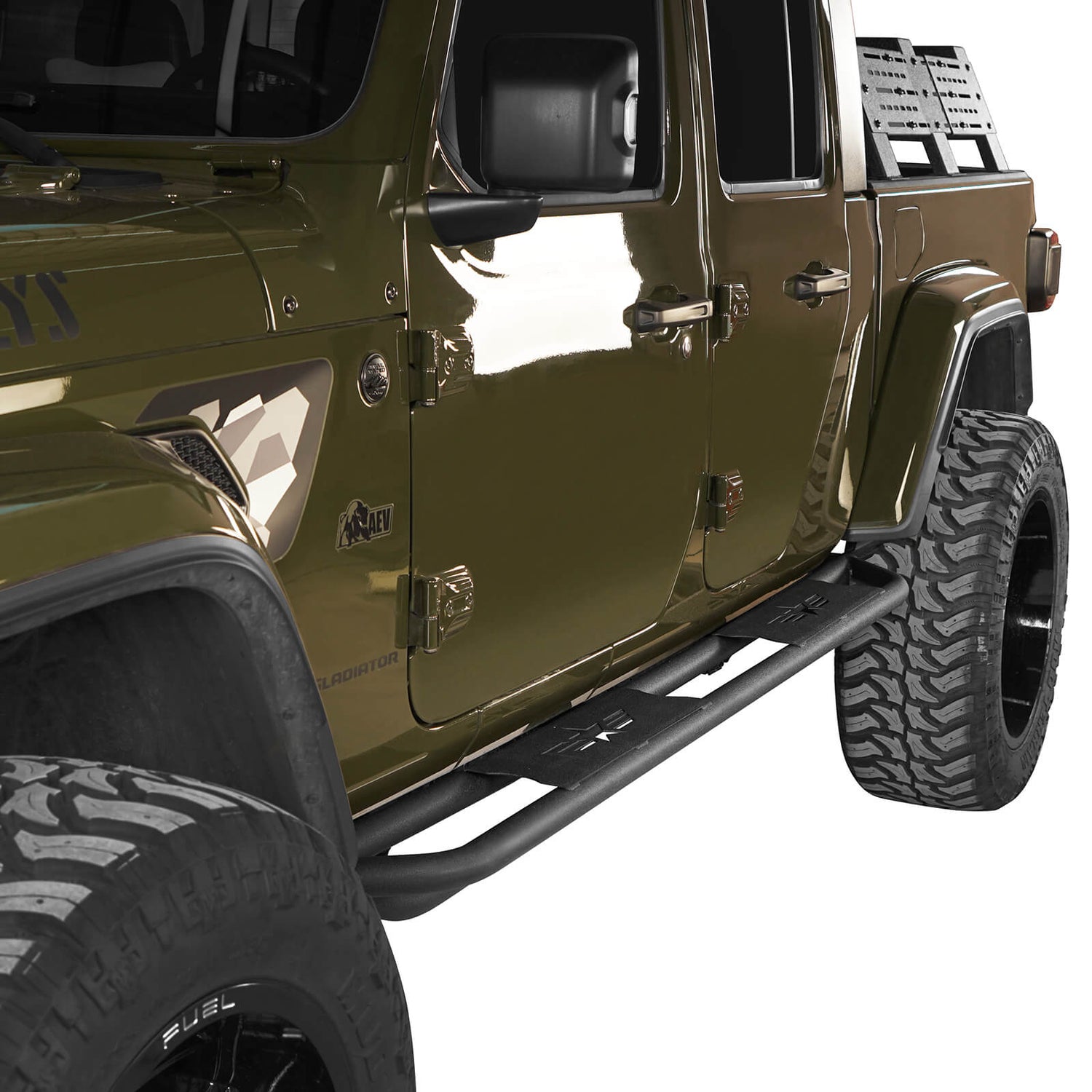 Star Upgraded Side Step Tubular Running Boards(20-24 Jeep Gladiator JT ...