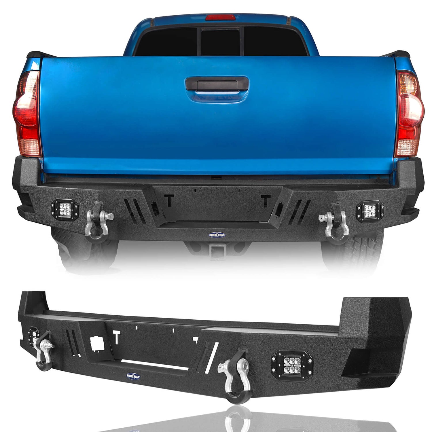 HookeRoad Toyota Tacoma Rear Bumper for 2005-2015 Toyota Tacoma 2nd Gen ...