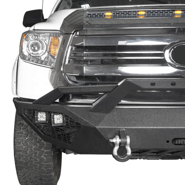 HookeRoad Full Width Front Bumper w/LED Lights for 2014-2021 Toyota ...