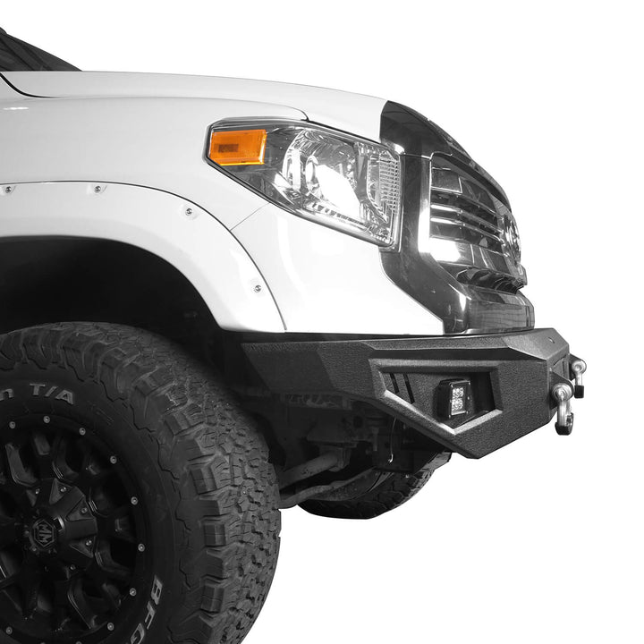 Hookeroad Full Width Front Bumper W Led Lights For 2014-2021 Toyota 